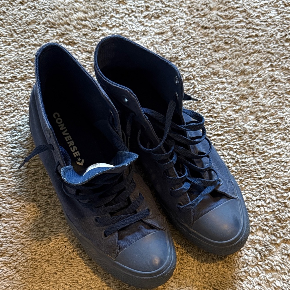 Converse Men's Dark Blue High-Top Sneakers